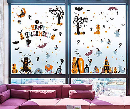 Halloween Window Stickers | 146pcs