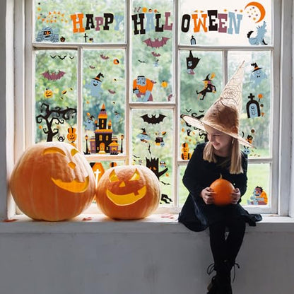 Halloween Window Stickers | 146pcs