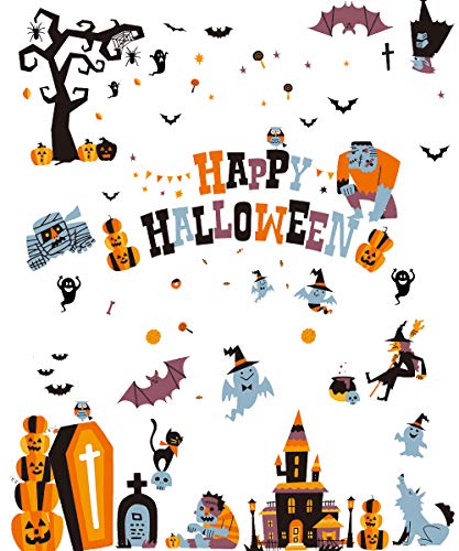 Halloween Window Stickers | 146pcs