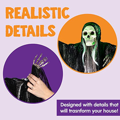 Hanging Grim Reapers Halloween Decorations | 3 Pack