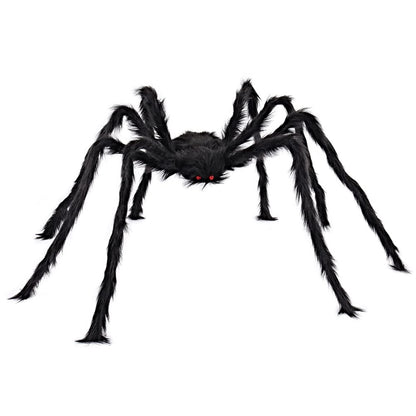 Scary Giant Spider with Beady Red Eyes | 5 Ft. Halloween Outdoor Decorations