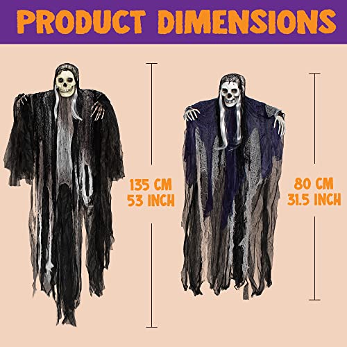 Hanging Grim Reapers Halloween Decorations | 3 Pack