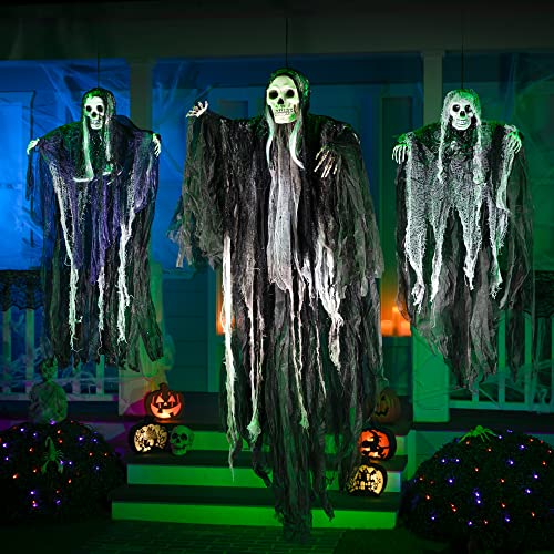 Hanging Grim Reapers Halloween Decorations | 3 Pack