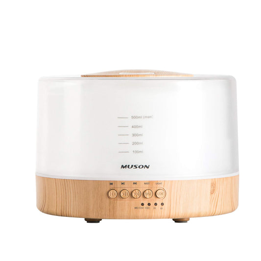 Essential Oil Diffuser with Natural Sound Music & Warm Night Light