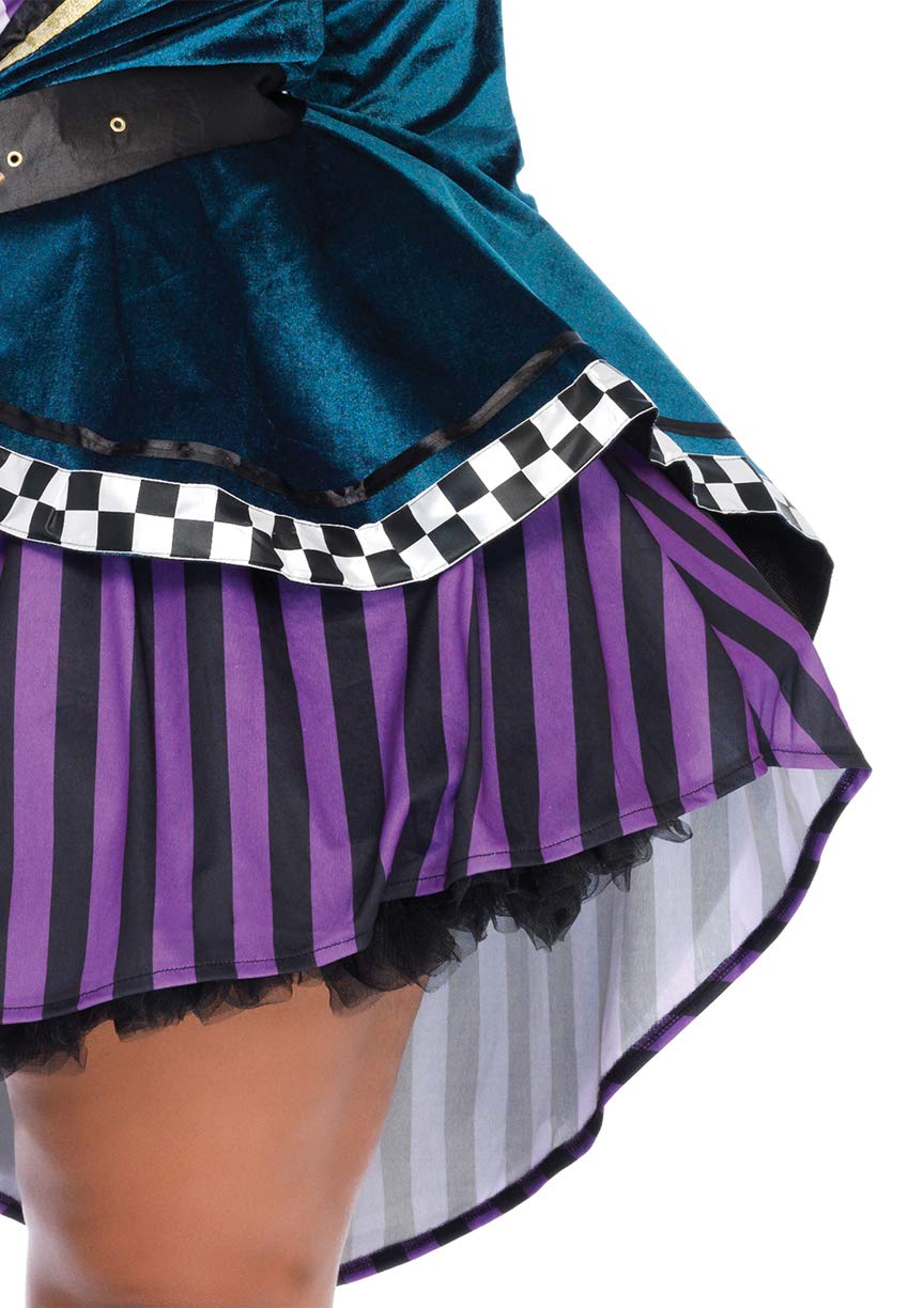 Women's Mad Hatter Halloween Costume | 4 Pc  , Size S - XL