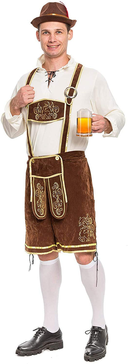 Men’s Oktoberfest Lederhosen Set | Adult Men's Halloween Costume