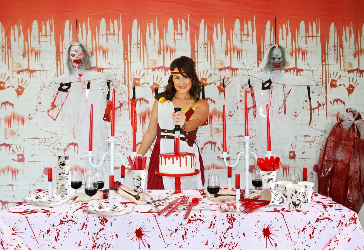 All-In-One Bloody Halloween Party Pack | Halloween Party Supplies | Serves 20 Guests