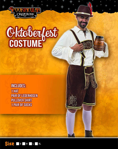 Men’s Oktoberfest Lederhosen Set | Adult Men's Halloween Costume