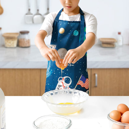 Astronaut and Rocket Ship Adjustable Kids Apron | Available in 3 designs