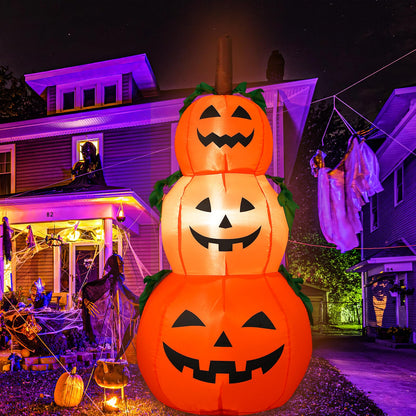 4FT Halloween Inflatable Pumpkin Outdoor Decorations with Build-in LED Light