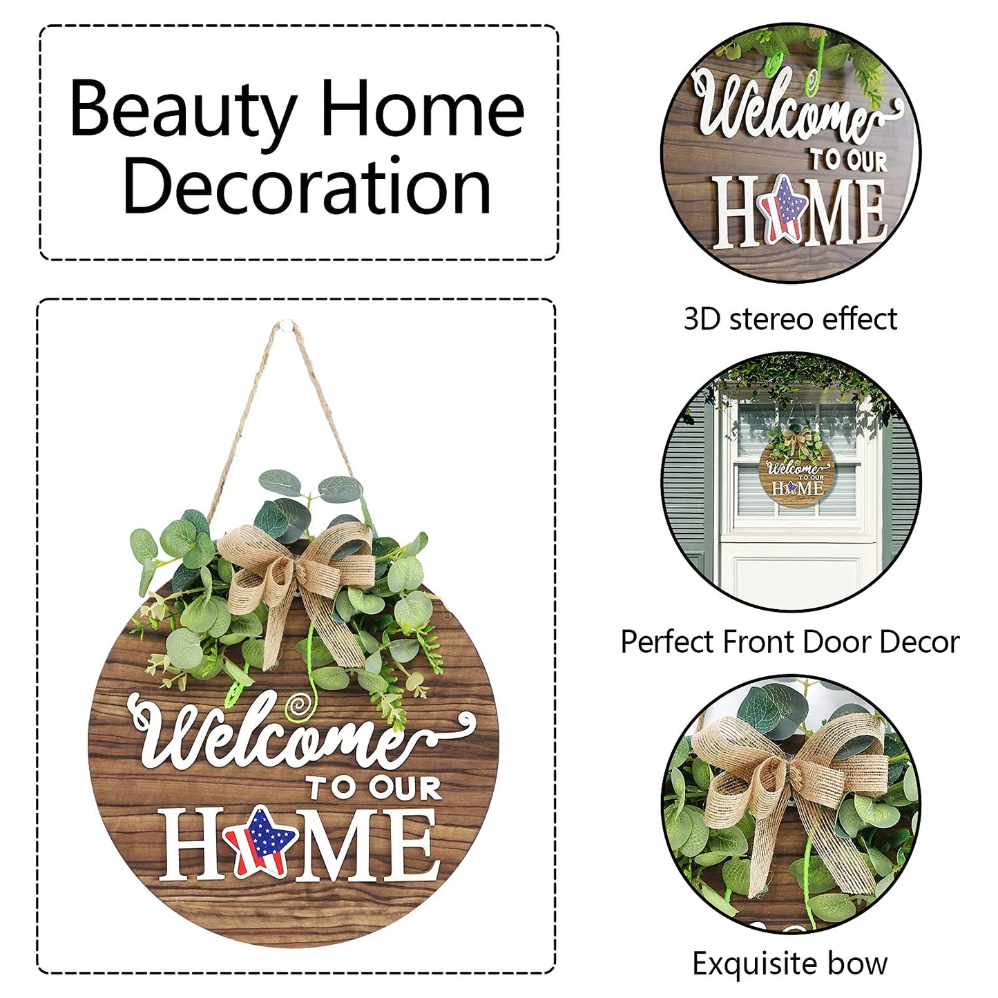 Interchangeable Seasonal Welcome Sign | Decorations For All Seasons Of The Year