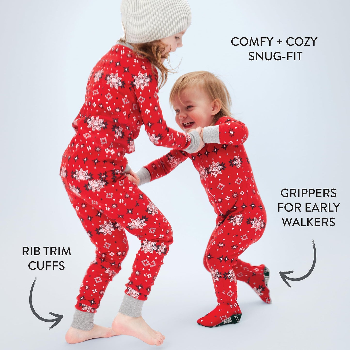 Family Matching Holiday Pajamas and Pet Bandana | Organic Cotton | Available in various prints and colors