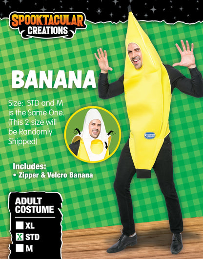 A-Peeling Banana Adult Halloween Costume | Sizes S - 2XL