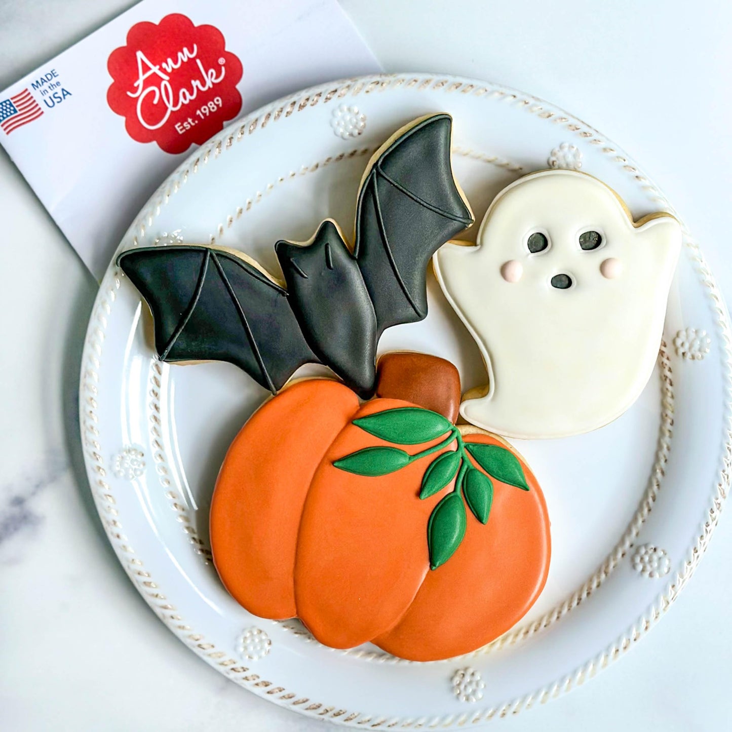 Pumpkin, Ghost & Bat Halloween Cookie Cutters | 3-Pc Set