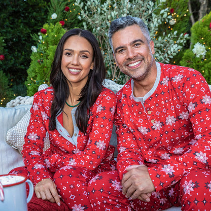 Family Matching Holiday Pajamas and Pet Bandana | Organic Cotton | Available in various prints and colors