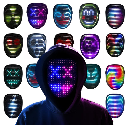 Halloween Led Mask With Gesture Sensing