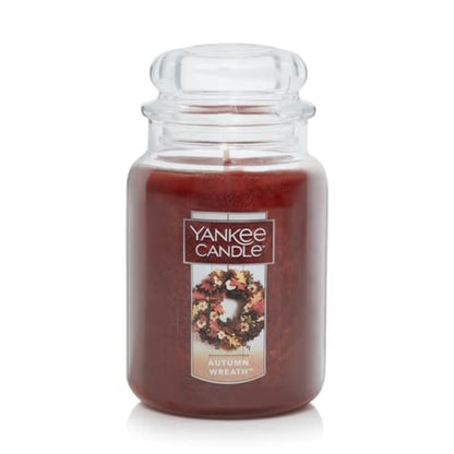 Yankee Candle Autumn Wreath Scent - 22oz | Thanksgiving Gifts For Hosts